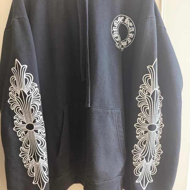 크롬하츠 홀스슈 플로랄 후드티 XL