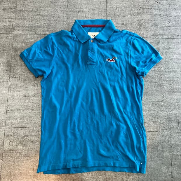 Hollister 홀리스터 핀터깔y2k 올드스쿨아메카지 반팔카라티셔츠