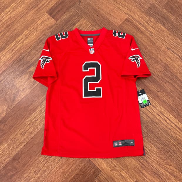 여성용 L~XL 나이키 NFL 애틀란타 팰컨스 유니폼(맷 라이언)