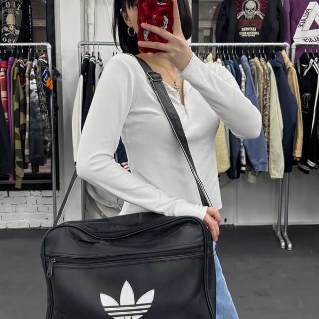 아디다스 파이어버드 레더 크로스백