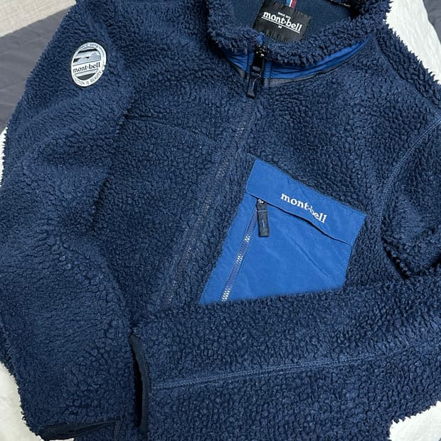 몽벨 후리스 뽀글이 플리스 미디움 네이비