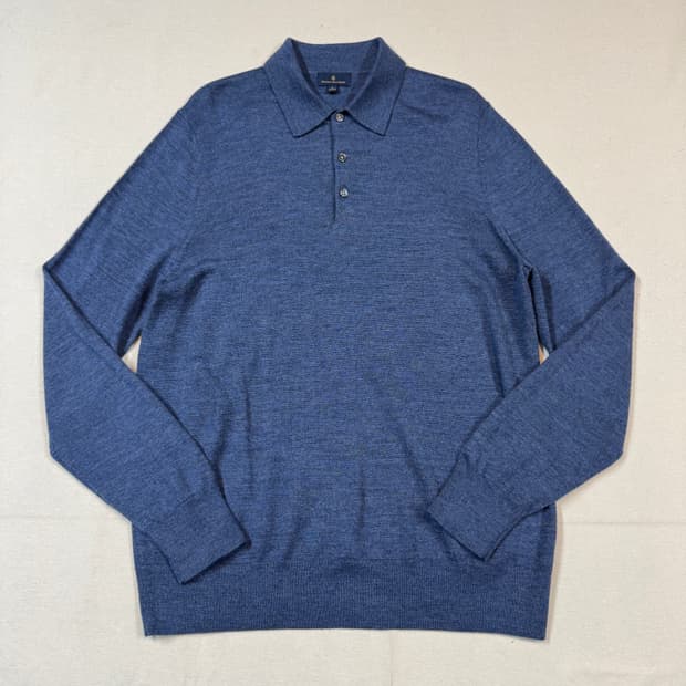 L) 브룩스브라더스 메리노울 카라 니트