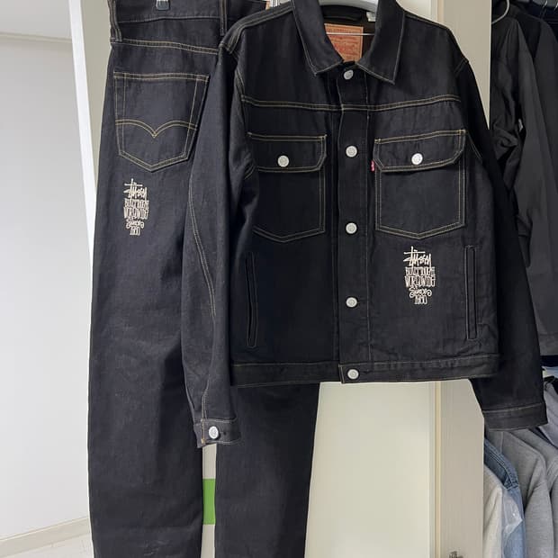 스투시 리바이스 콜라보 셋업