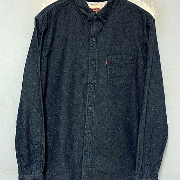 리바이스 남자 청남방 춘추 포켓 캐주얼 자수무늬 긴팔남방 L 100