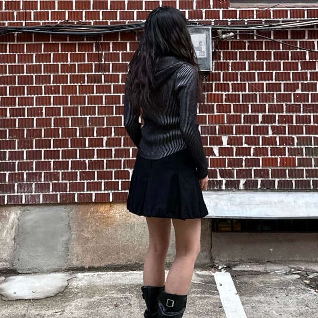 배디 퍼자켓 투웨이 후드집업 코치 스커트 코디세트