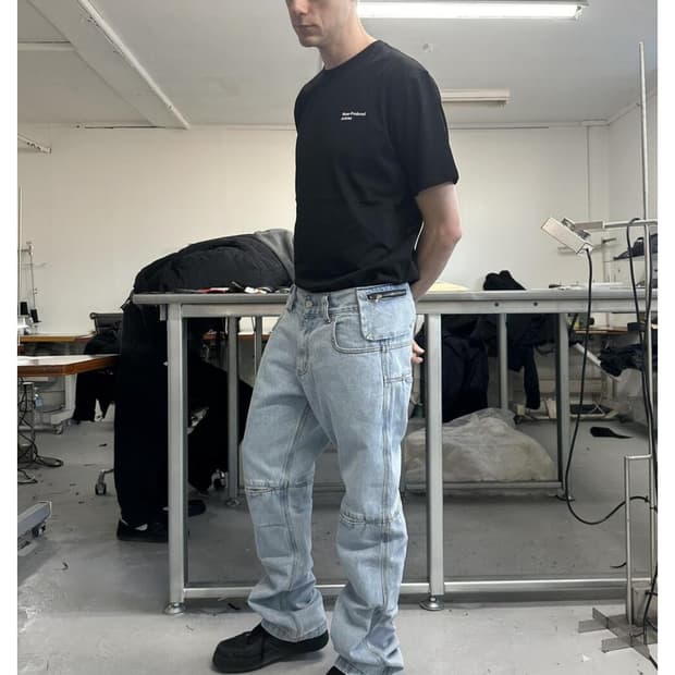 MPa BAG PANTS (STEEL BLUE) S size