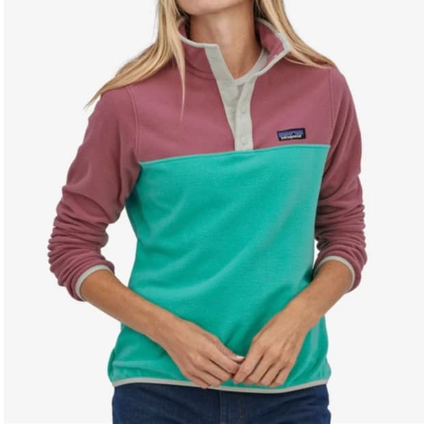 파타고니아 플리스 후리스 반폴라 티 여성 L 상태굿 사랑봉봉