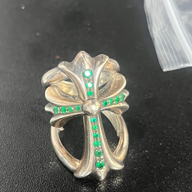 크롬하츠 인피니티링 에메랄드 us8