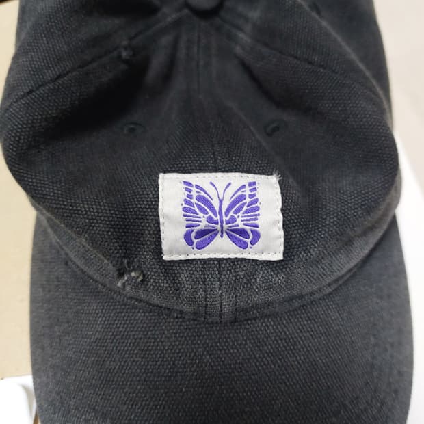 니들스 16온즈 코튼 캔버스 워커스 캡 블랙