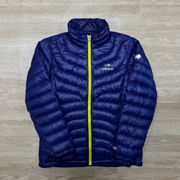 아이더 구스다운 스탠드넥 경량패딩 점퍼 [퍼플] M/95