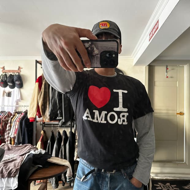 I ♥ ROMA 그래픽 티셔츠