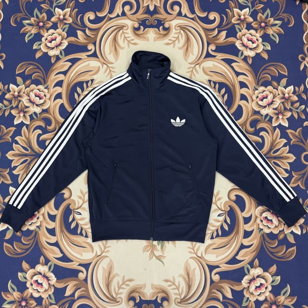 (L)아디다스 파이어버드 트랙탑 져지(네이비,남흰)