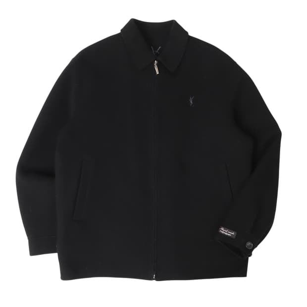 입생로랑 핸드메이드 울 블루종 자켓