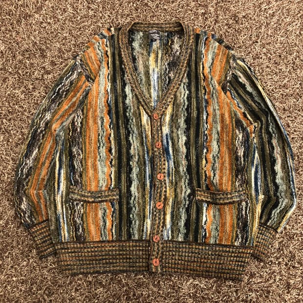 PESKARA 패턴 니트 가디건