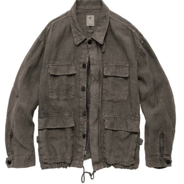 4) 폴리테루 린넨 필드 자켓 베이지