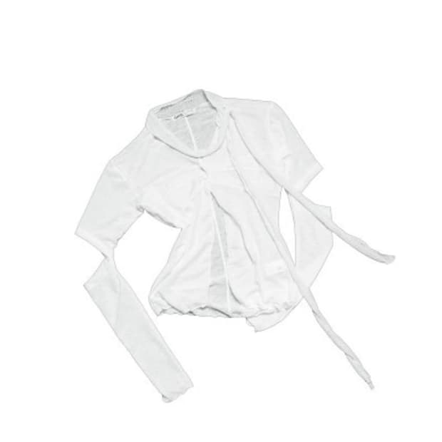 오호스 컷아웃 머플러 가디건