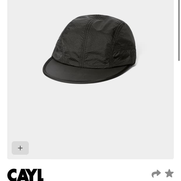 [os] cayl 케일 립스탑 나일론 캡 블랙