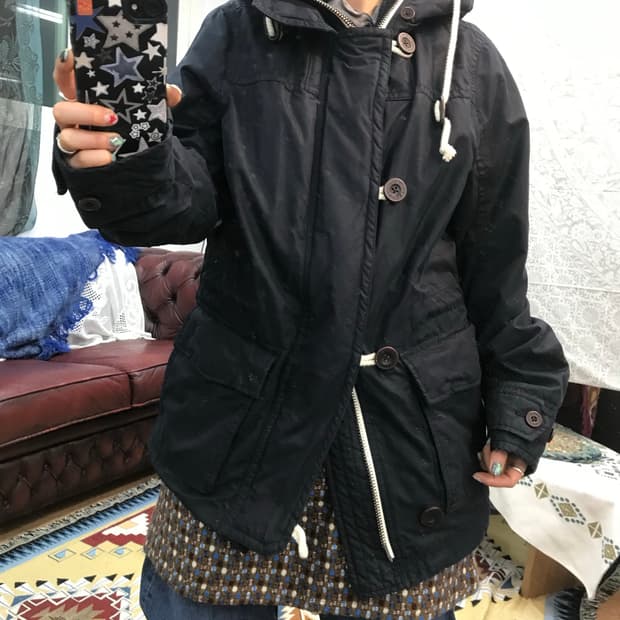 아베크롬비 네이비 하프 투웨이 야상자켓 