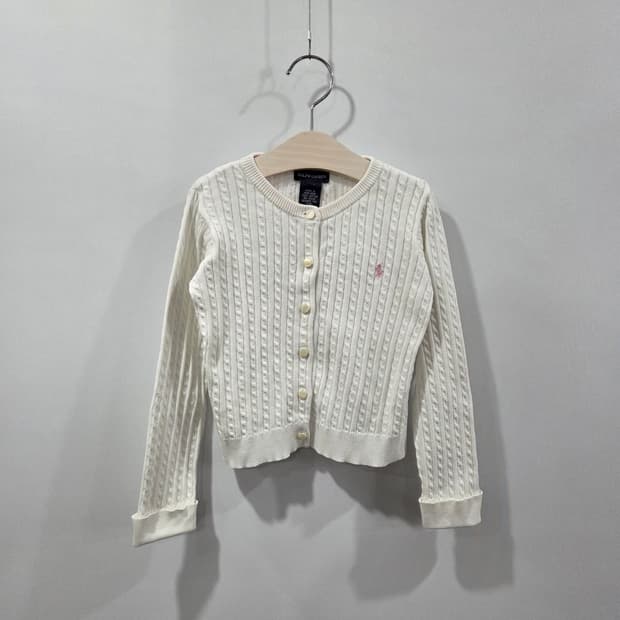 폴로랄프로렌 걸즈 케이블 니트 가디건 4T