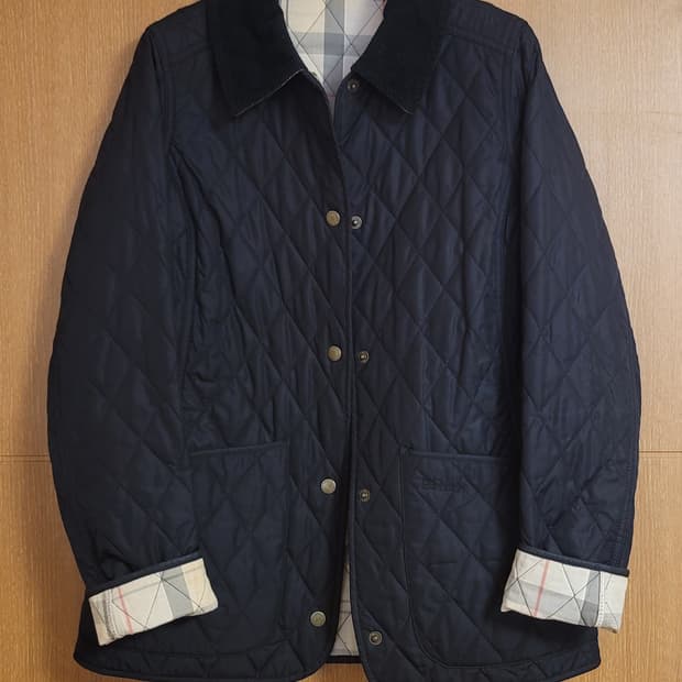 BARBOUR | 여성 네이비 Annandale 퀼팅 자켓