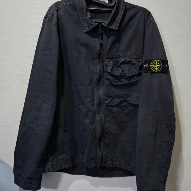 정품 21SS 스톤아일랜드 올드이펙트 자켓 블랙 95 / M