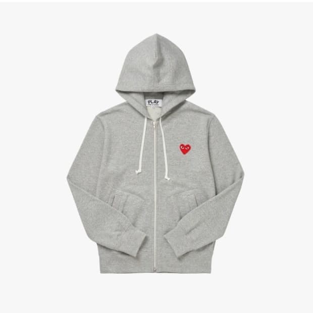 (정품/새상품)꼼데가르송 후드집업 그레이