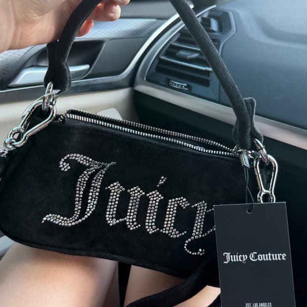 [신상✨프리뷰세일] 쥬시꾸뛰르 벨벳 블랙 숄더백/크로스백