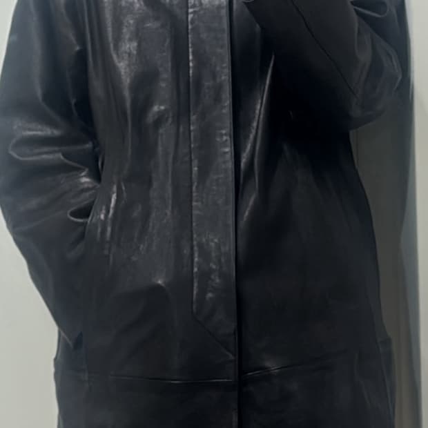 25ss youth 레더 카코트 M