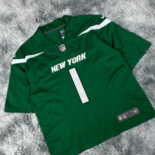 나이키 NFL 뉴욕 제츠 가드너 트랙 져지 반팔 탑 5379