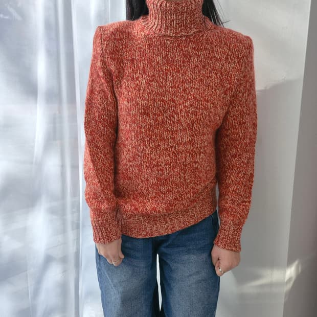 BALLANTYNE 핸드메이드 캐시미어 100 터틀넥 니트