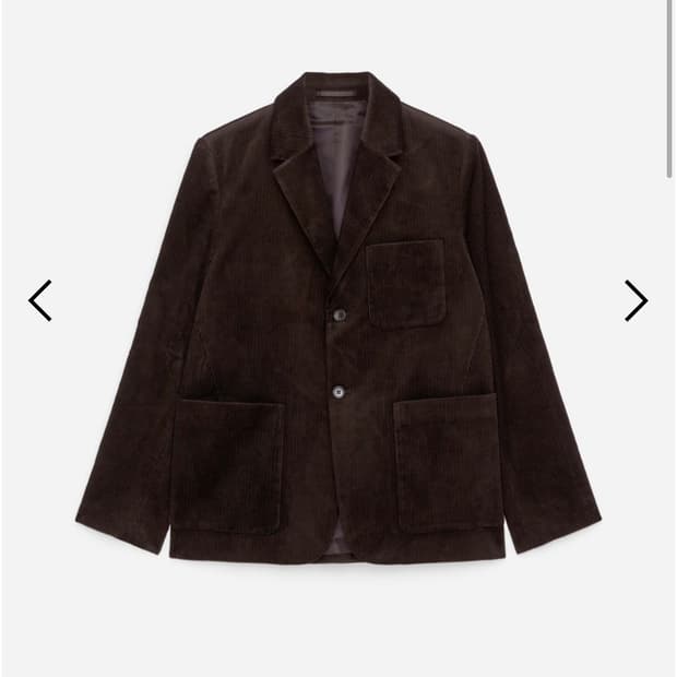 [48] 아르켓 코듀로이 블레이저 브라운