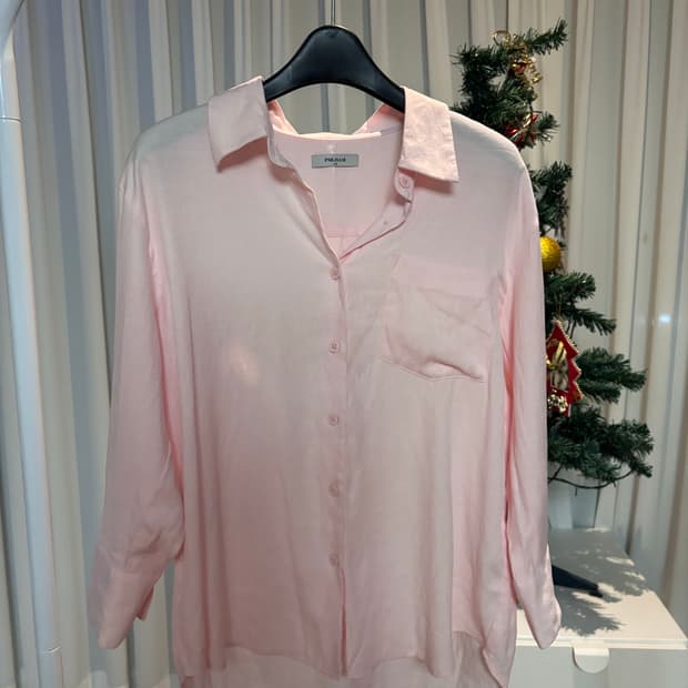 폴햄 연핑크 블라우스