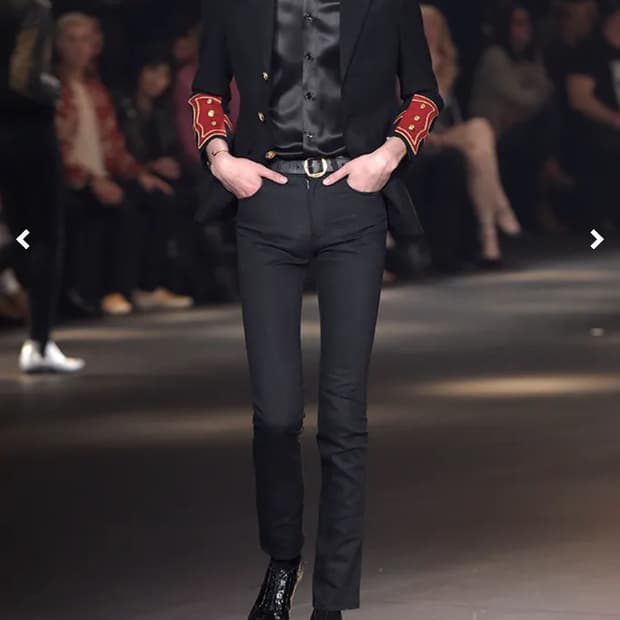 생로랑 16fw palladium officer jacket