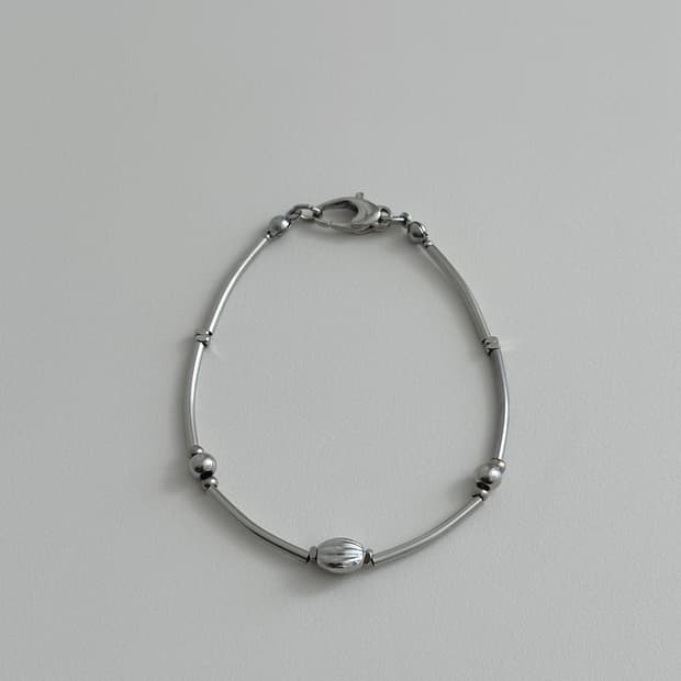Surgical steel line bracelet