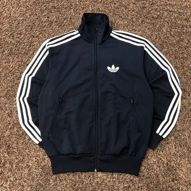 아디다스 구 파이어버드 네이비 져지 트랙 자켓