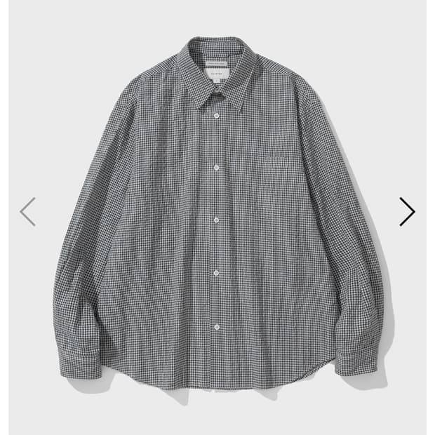 셔터 에디터셔츠 L 깅엄체크
