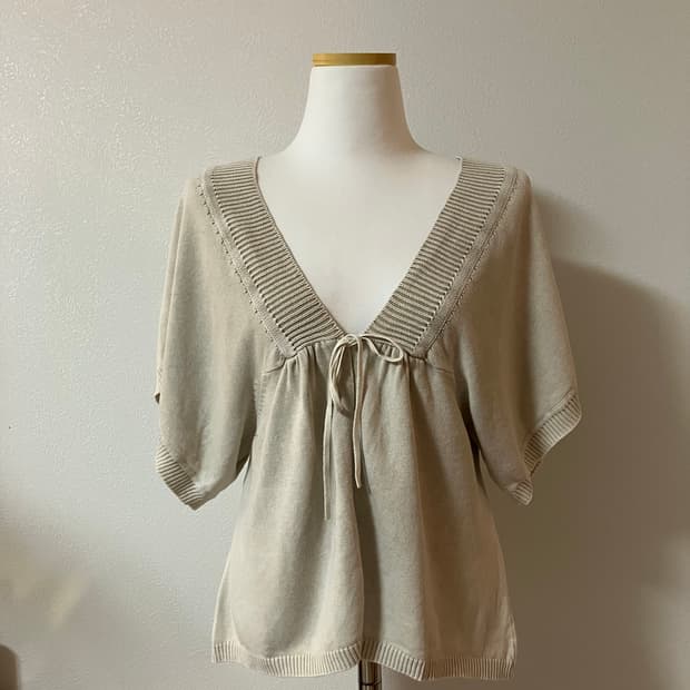 츠모리치사토 tsumori chisato 아이보리 숏가디건 모리걸 하구미