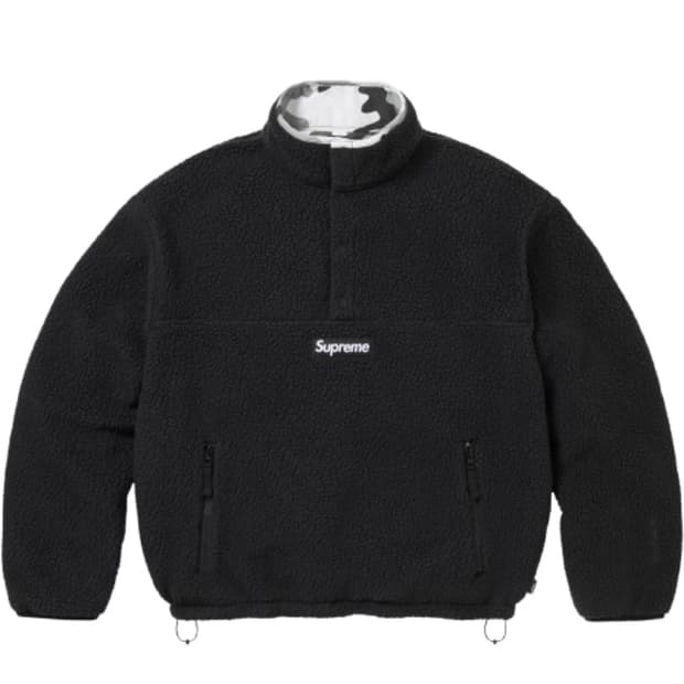 슈프림 폴라텍 리버시블 (L) 블랙카모