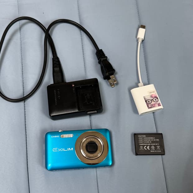 카시오 ex- z800 블루 빈티지 디카 엑슬림 카메라