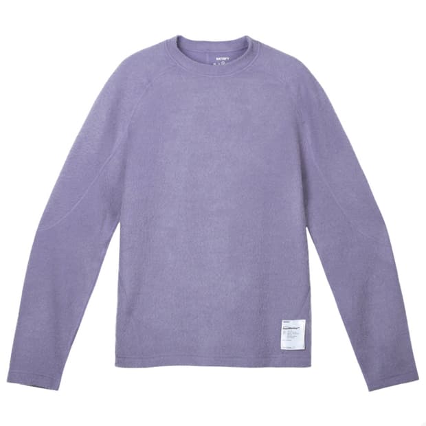 새티스파이 퍼즈메리노 롱 티셔츠 더스크 M