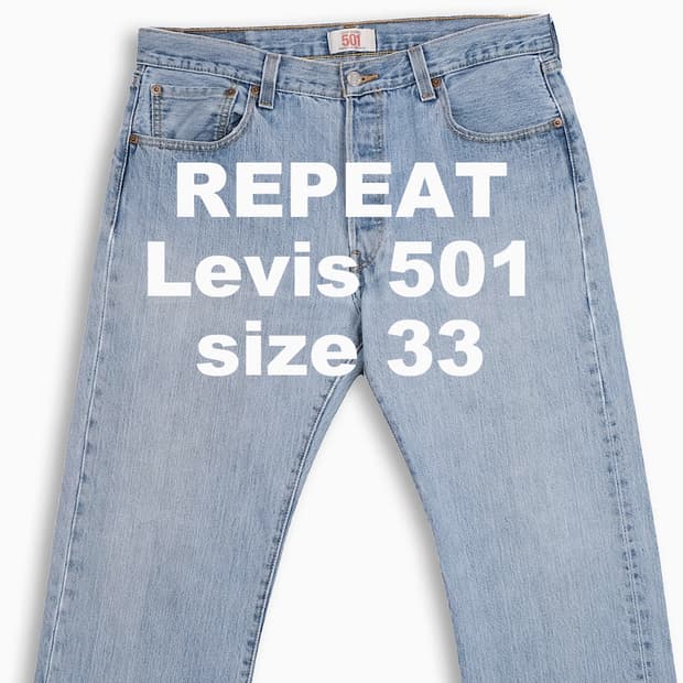 빈티지 리바이스 501 연청 33 인치 LV5013570