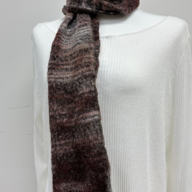빈티지 브라운 머플러 목도리