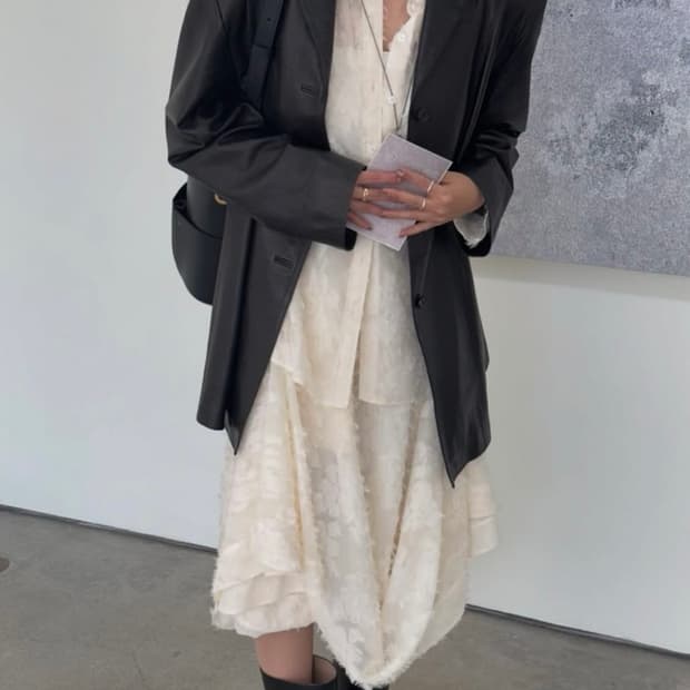 에핑글러 자카드 드레이프 스커트