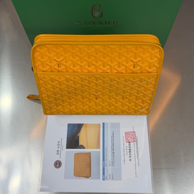 고야드 스페셜 옐로우 쥬방스 GM 클러치