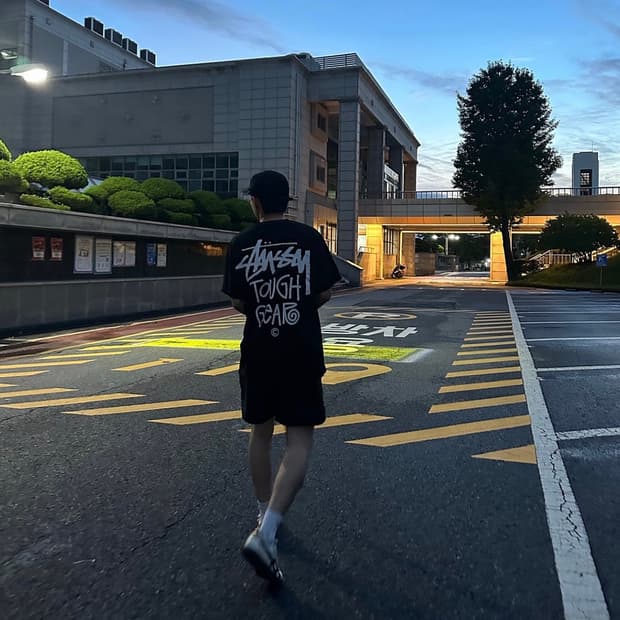 스투시 터프 기어 티셔츠 블랙 L
