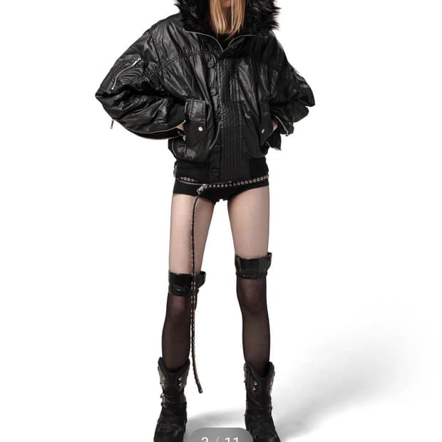 구해요) S 사이즈 BLACK WAXED AVIATOR BOMBER