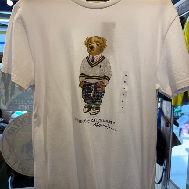 폴로 랄프로렌 화이트 베어 반팔티 M