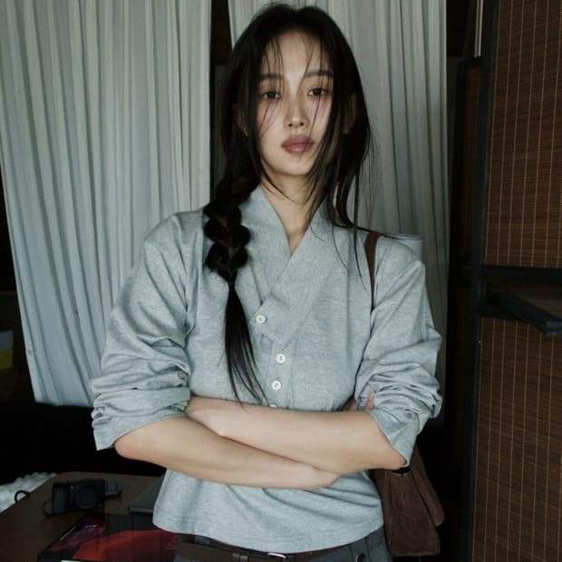 한땀한땀 달기 그레이 S