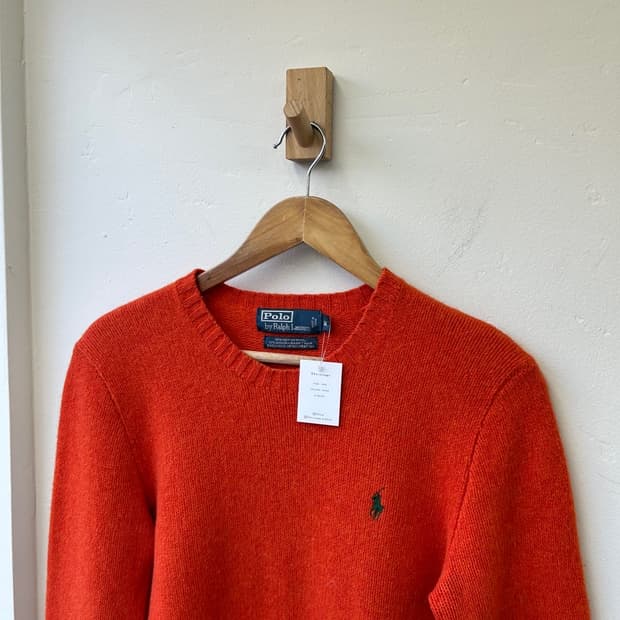 16090 - 폴로 랄프로렌 오렌지 울 니트 (메리노 울 90%)