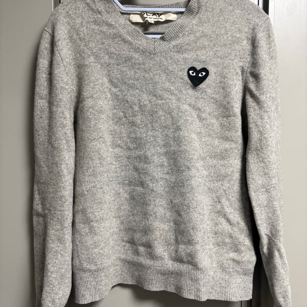 꼼데가르송 플레이 하트 니트